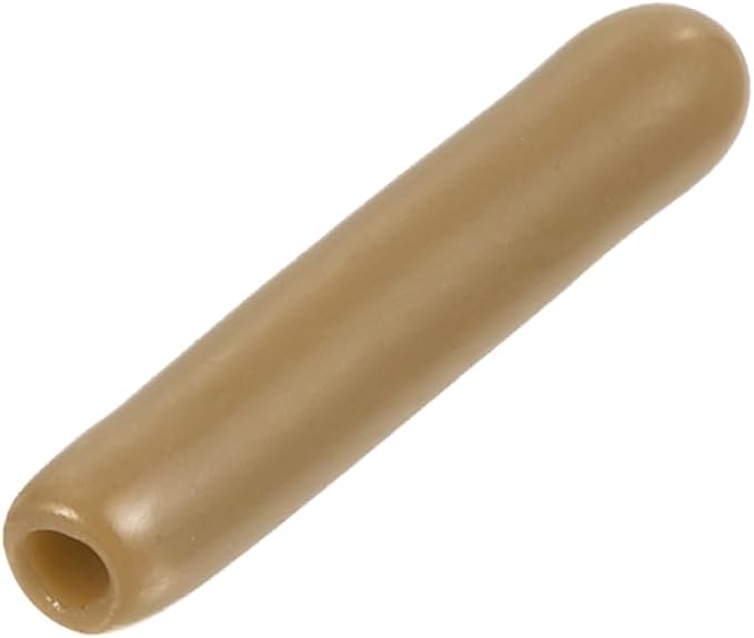 uxcell 20pcs Rubber End Caps 1.5mm(1/16") ID Vinyl PVC Round Tube Bolt Cap Cover Screw Thread Protectors Light Brown by uxcell