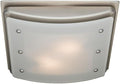 Good Housekeeping 90064 Buckingham Decorative Bathroom Ventilation Exhaust Fan with Light and Nightlight, Medium, Brushed Nickel by GoodHousekeeping