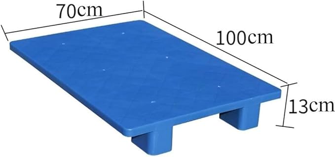 LNNW Plastic Pallet, Warehouse Moisture Barrier, Sturdy Supermarket Shelves, Outdoor Storage Floor Pallets for Garage Supermarket Basement(100x70x13cm) - Image 2