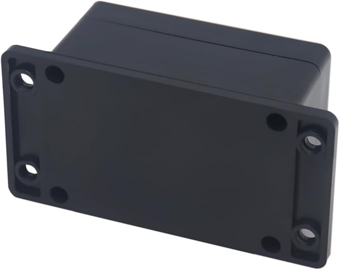 2pcs Project Box ABS Black Electrical Boxes IP65 Outdoor Waterproof Box Electronic Junction Box Fixed Ear Power Enclosure with Cable Glands for DIY Project 3.94 x 2.68 x 1.97 inch - Image 6