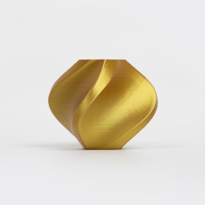 R3D PLA Filament 1.75mm, 0-370 mm/s High Speed PLA Printing, Dimensional Accuracy +/- 0.02mm, 1KG (2.2lbs) Clear Plastic Spool 3D Printer Filament (Silk Gold) - Image 2
