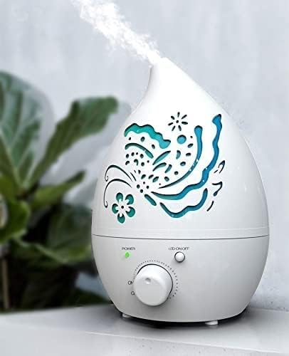Comfort Cool Mist Humidifier - Filterless, Small, Ultrasonic, Quiet - Large Room Home Air Vaporizer for Babies - Diffuser and Essential Oil Tray(Black) - Image 4