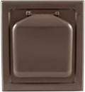 No-Pest Vent 6" Dual Door Exhaust Vent Cover – Outdoor Vent Cap for Bathroom Fans & Range Hoods – Pest Proof, Energy Efficient, Not for Dryer Use (Brown, 6 inch W/O Duct Tube) by No-PestVent