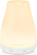 InnoGear Essential Oil Diffuser, Ultrasonic Diffusers for Home Aromatherapy Humidifier for Bedroom Room 7 Colors LED 2 Mist Mode Auto Off, Basic White by InnoGear