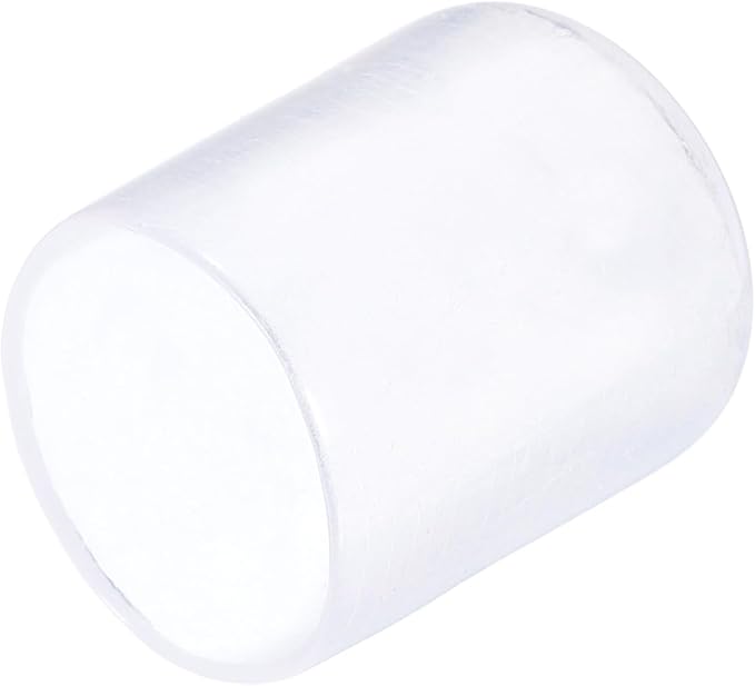 uxcell 20pcs Rubber End Caps 19mm(3/4") ID Vinyl PVC Round Tube Bolt Cap Cover Screw Thread Protectors Clear by uxcell