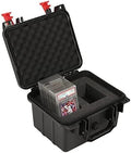 G-PLUS Graded Card Storage Box Fit BGS PSA SGC FGS Weatherproof Graded Sports Trading Cards Box(Small, Orange & Black) by G-PLUS