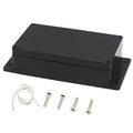 Zulkit Junction Box ABS Plastic Dustproof Waterproof IP65 Universal Electrical Boxes Project Enclosure with Fixed Ear Black 7.87 x 4.72 x 2.2 Inch (200 x 120 x 56 mm)(Pack of 1) by Zulkit