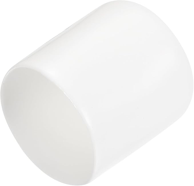 uxcell 20pcs Rubber End Caps 27mm ID Vinyl Round End Cap Cover Screw Thread Protectors White by uxcell