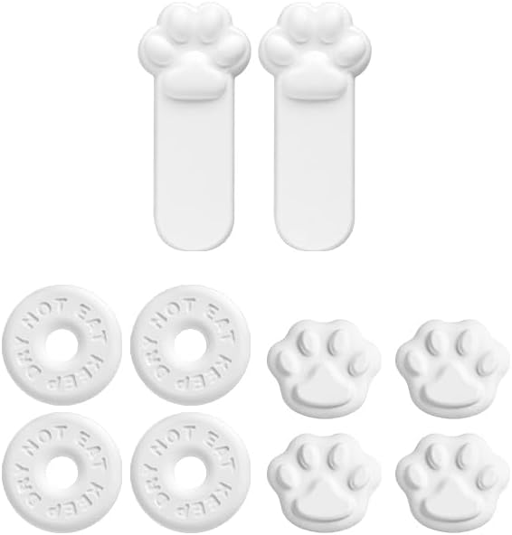 Eco-Friendly Pet Food Desiccant - 100% Natural Clay Dehumidifying Sticks, 3-Size Bundle for Large/Small Storage Bins, Odorless Moisture Traps (disc model + cat claw model + cat claw stick model) by Unknown