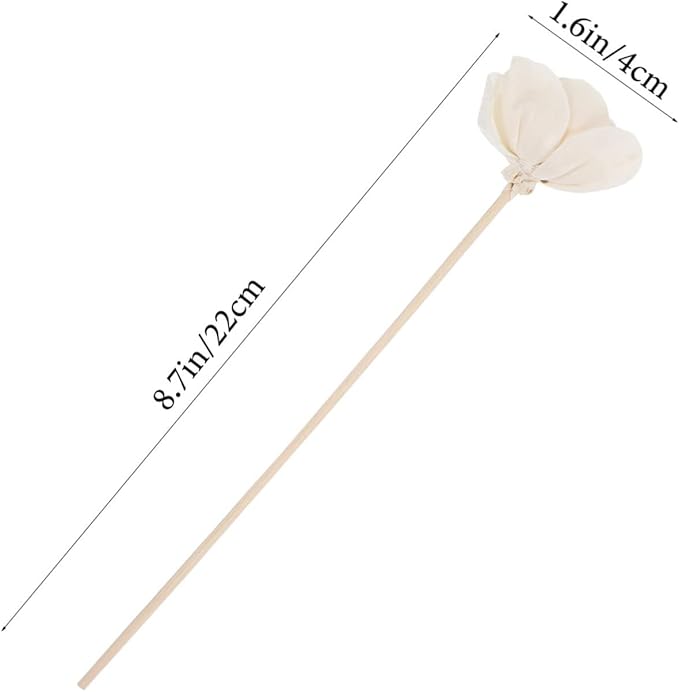 OUNONA 6pcs Fragrance Flower Diffusers Fireless Aroma Flower Sticks for Home Office and Spa Scent Release for DIY Aromatherapy Experience - Image 2
