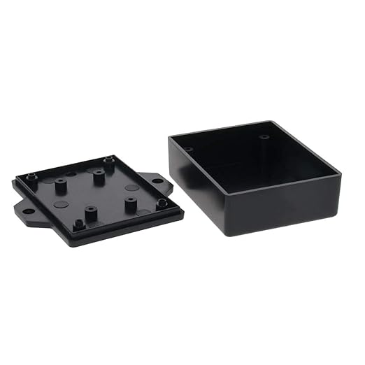 Fielect 5Pcs Project Box ABS Plastic Junction Box Electrical Project Case Enclosure Power Junction Box with Ear, Black, 2.44 x 1.97 x 0.87 inch - Image 5