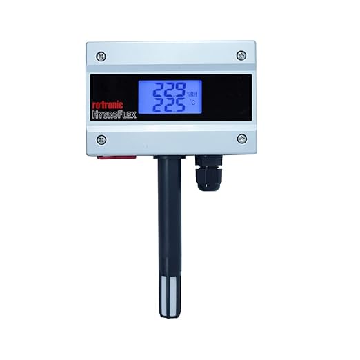 Rotronic Temperature and Humidity Transmitter curometer Wall Mount with Display (Range: -20 to 50 °C & Humidity: 100% RH) for HVAC & BMS,Clean Rooms | Model: HYGROFLEX HF132(WB1XD1XX) by Unknown