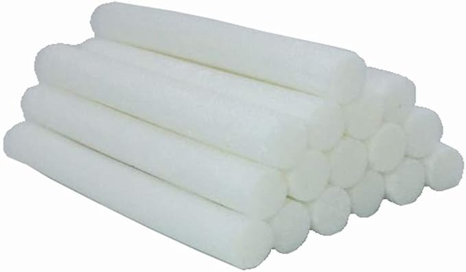 Cotton Filter Sticks 16-Pack Cotton Filter Refill Sticks Wick Replacement Sponge Filters for Portable nanum Car Humidifier essential oil Diffuser Wicks by BINHAI