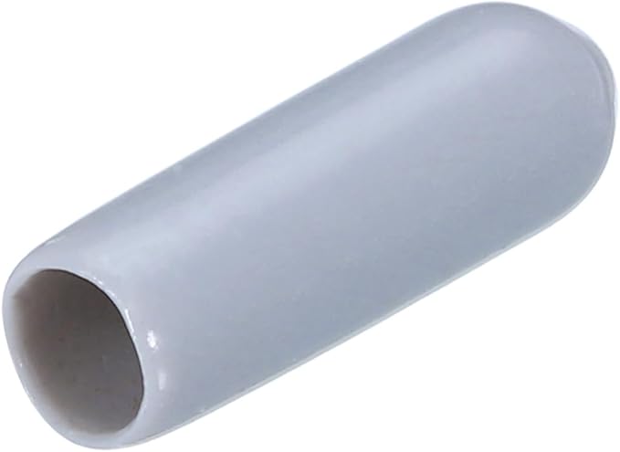 uxcell 20pcs Rubber End Caps 4mm ID Vinyl PVC Round Tube Bolt Cap Cover Screw Thread Protectors Grey by uxcell