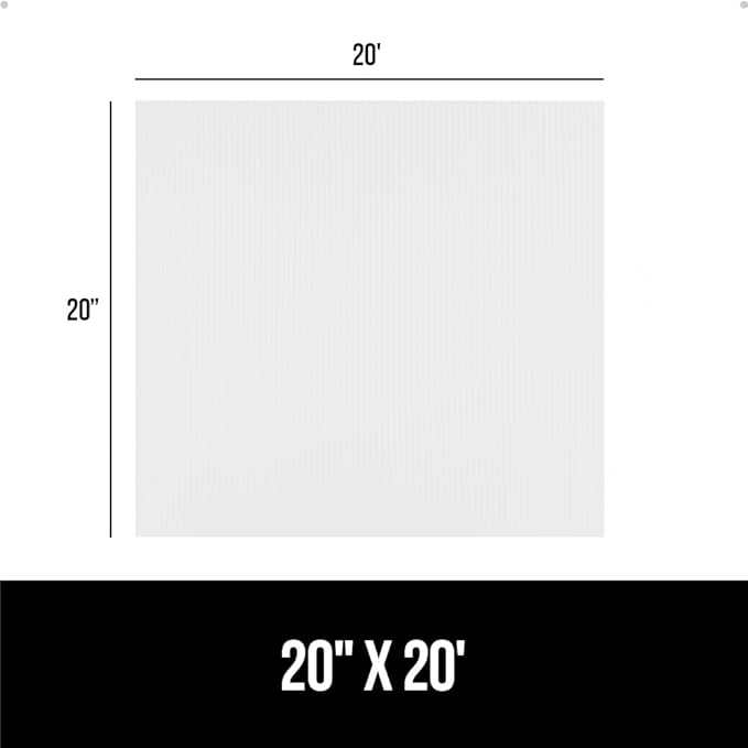 GORILLA GRIP DuraGuard Shelf Liner, 20x20 Non-Adhesive Cabinet Liners for Kitchen Drawers, Shelves, Refrigerator, Pantry Storage, Bathroom Closet, Durable Waterproof BPA Free Ribbed Plastic, White - Image 8