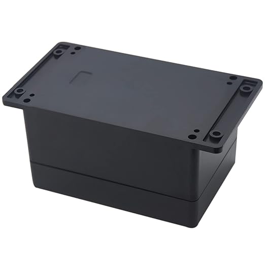 Junction Box, Zulkit Project Box Waterproof Dustproof IP65 ABS Universal Electrical Boxes Enclosure with Fixed Ear Black 6.30 x 4.33 x 3.54 inch (160 x 110 x 90 mm)(Pack of 1) - Image 3