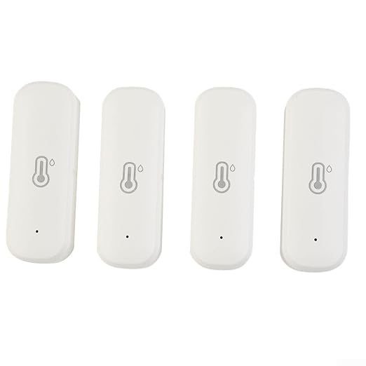 4 pcsWiFi Hygrometer Thermometer Sensor, Smart Temperature Humidity Monitor, Indoor Sensor for Room Greenhouse Incubator for Tuya WiFi Temperature and Humidity Detector by Unknown
