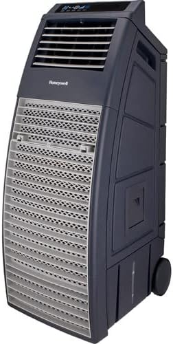 Honeywell Outdoor-Safe Portable Evaporative Swamp Cooler & Fan with GFCI Cord, Powerful 36Ft Airflow with Drink Holders, Gray - Image 4