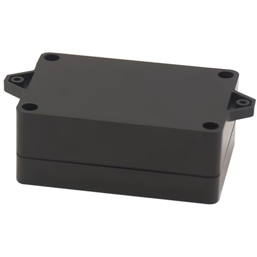 Zulkit Junction Box ABS Plastic Dustproof Waterproof IP65 Universal Electrical Boxes Project Enclosure with Fixed Ear Black 3.94 x 2.68 x 1.57 Inch (100 x 68 x 40 mm) (Pack of 1) - Image 3