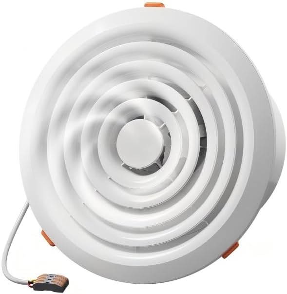 8 Inch Round Bathroom Exhaust Fan，110 CFM 1 Sone Powerful and Quiet Bathroom Ventilation, Replacement for Mobile Home，Through Wall Vent Fan, Easy Install (1, 8inch-C) by FocusonKitchenBathroom