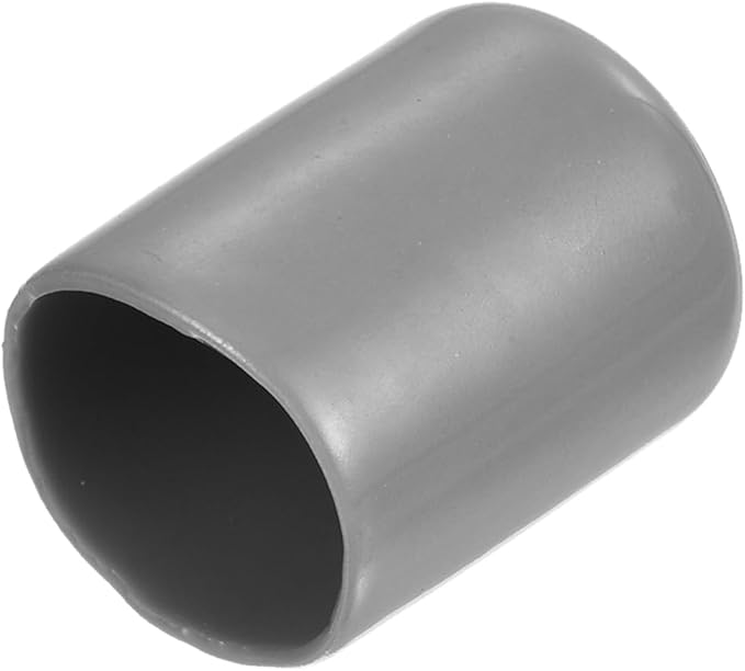 uxcell 20pcs Rubber End Caps Protective Caps 20mm ID Vinyl PVC Round Tube Bolt Cap Cover Screw Thread Protectors, Light Grey by uxcell