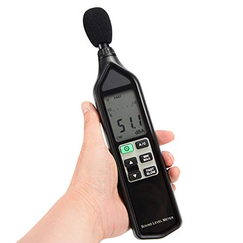 Sper Scientific Graphic Display Sound Meter 850015-30-130 dB A/C Frequency Weighting, 0.1 dB Resolution, Min/Max, Peak, Fast/Slow Response, Compact Design - 2 pc - Image 3