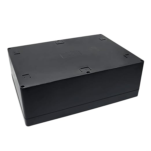 LeMotech Project Box ABS Plastic IP65 Waterproof Dustproof Electrical Junction Box Outdoor Enclosure for Electronics Black 11.41" x 8.26" x 3.93" (290 x 210 x 100mm) - Image 5