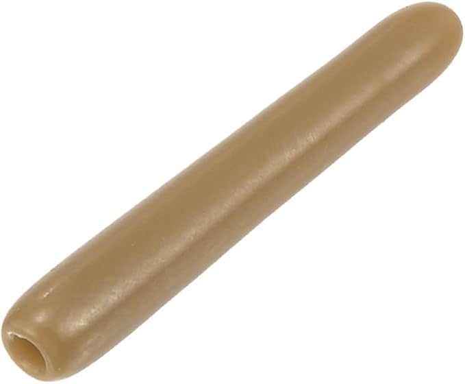 uxcell 20pcs Rubber End Caps 1.3mm ID Vinyl PVC Round Tube Bolt Cap Cover Screw Thread Protectors Light Brown by uxcell