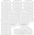 32 Pack Wrought Iron Patio Furniture Feet Caps 1-1/2 inch Round Plastic Outdoor Chair Leg Floor Protectors, Chair Leg Caps, Furniture Replacement Feet for Metal Chairs & Tables (White) by YourHomeApplianceMates