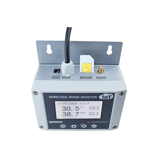 Server Room Temperature and Humidity Monitor curometer (Only SMS - 4G/LTE Version) for Data Centers, Seed Storages, Warehouse, Greenhouse Alongwith Factory Calibration Certificate Model: RHTx-SMS - Image 3