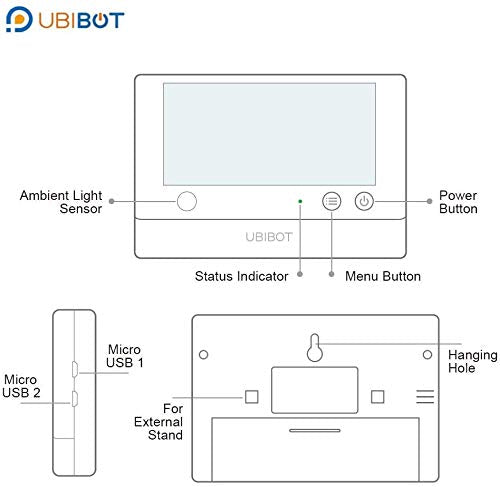 UbiBot Wireless Remote Smart Temperature Humidity Ambient Light Sensor WiFi 24/7 Monitoring, Alerts & History Data Logger Monitor from Anywhere, Anytime! IFTTT Notification (WS1 Pro WiFi &Sim) - Image 5