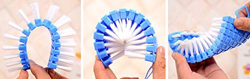 WOIWO 3PCS Household Plastic Cleaning Brushes Are Suitable for Laundry Brushes, Multi-function Shoes Washing, Floor Cleaning and Creative Flexible Flexible Bristles Brushes(Color Random) - Image 7