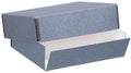 Lineco Archival 16" x 20" Print Storage Box, Drop Front Design, 16 1/2" x 20 1/2" x 3", Exterior Color: Blue/Gray Custom Custom LIN-733-0016 by Lineco