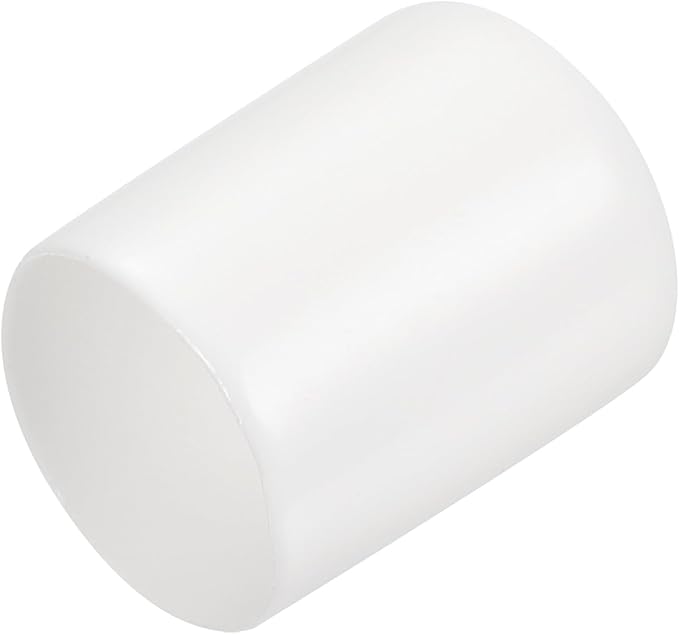 uxcell 20pcs Rubber End Caps 15mm ID Vinyl Round End Cap Cover Screw Thread Protectors White by uxcell