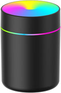 180ml Portable Small Humidifier with Colorful LED Night Light, USB Personal Desktop Humidifier for Car Home Office Travel, Auto Shut-Off, 2 Mist Modes, Super Quiet by HKTOPCNE