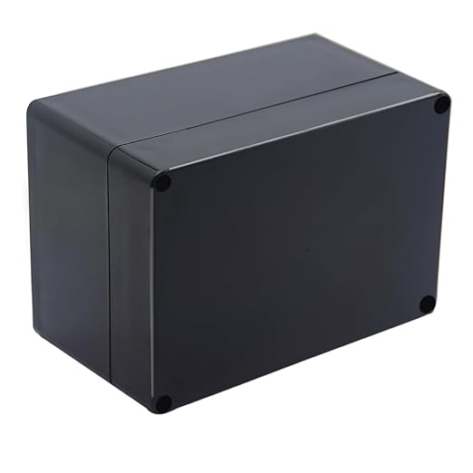 Project Box IP65 Waterproof Junction Box ABS Plastic Electrical Boxes DIY Electronic Project Case Power Enclosure 6.3x4.33x3.54 inch (160 x 110 x90 mm) by Raculety