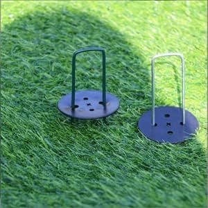 MySit Weed Fabric Staples, 6 inch Landscape Fabric Pins Garden Staples with Gaskets Pick Hook, U Shaped Stakes for Ground, Gardening, 100 Pack - Image 5
