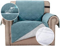 H.VERSAILTEX 100% Waterproof Sofa Slipcover Washable Armchair Cover Non-Slip Furniture Protector for Living Room Couch Cover for Pets Chair Cover with Puppy Paw Silicone Backing(Armchair, Stone Blue) by HVERSAILTEX