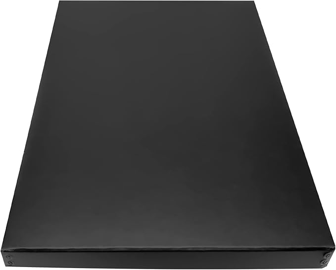 Lineco Museum Archival Storage Box, 13.75x19.75x1.5 in. Drop Front Design. Acid-Free with Metal Edge. Organize Photos, Pictures, Prints, Documents, Crafts, DIY. Black, 1 Pack by Lineco
