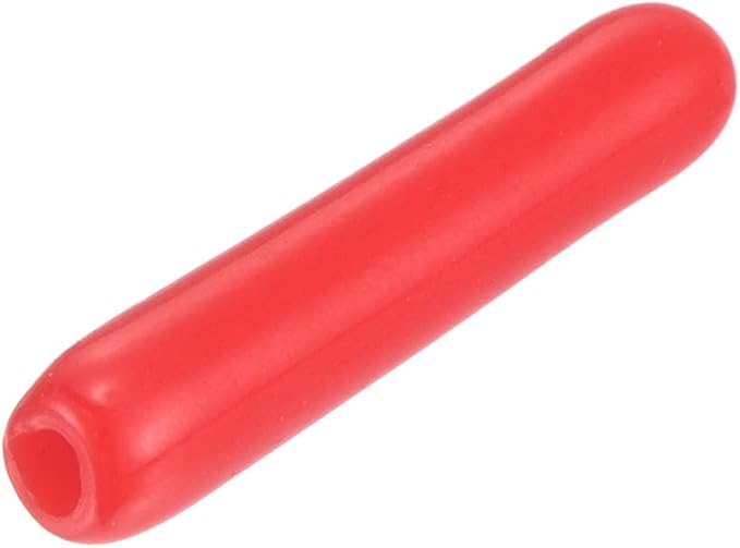 uxcell 20pcs Rubber End Caps 1.3mm ID Vinyl Round Tube Bolt Cap Cover Thread Protectors Red by uxcell