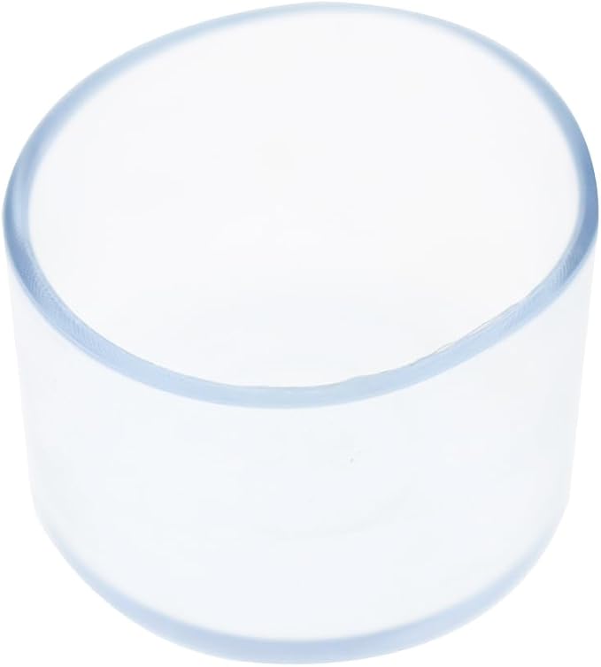 Round Chair Leg Caps,PVC Furniture Feet Covers,TTZEZE Transparent Round Floor Protectors,Clear Table Feet Covers Preventing Plastic Chair Leg Covers Scratches and Noise 35mm/1.38'', 24 - Image 4