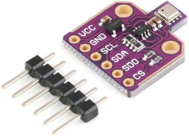 2Pcs BME680 Digital Temperature Humidity Sensor Module Board Pressure VOC Gas 4 in 1 Sensor High Precision Environmental Monitoring Sensor DC 5V SPI IIC for Arduino Raspberry Pi ESP8266 - Image 2