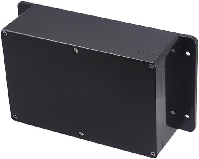 Project Box ABS Plastic Black Electrical Boxes IP65 Waterproof DIY Electronic Junction Box Power Enclosure with Fixed Ear 9.1x5.9x3.4inch (230x150x87 mm) by Otdorpatio
