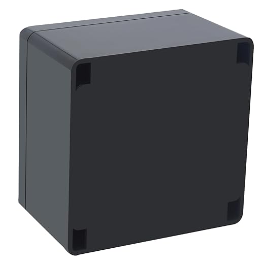 Project Box IP65 Waterproof Junction Box ABS Plastic Black Electrical Boxes DIY Electronic Project Case Power Enclosure 4.72x4.72x2.95 inch (120x120x75mm) - Image 7