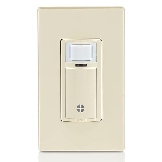 Leviton Humidity Sensor Switch for Bathroom Exhaust Fan, Automate Ventilation, Air Circulation, Moisture Control, ¼ HP, Single Pole, DHS05-1LT, Light Almond - Image 12