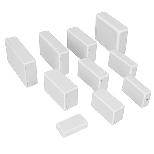 LeMotech Project Box 10 Pieces ABS Plastic Electrical Project Case Small Junction Box for Electronics White 3.94 x 2.36 x 0.98 inch (100 x 60 x 25 mm) - Image 8