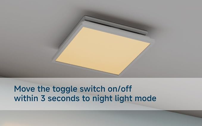 Tech Drive Bathroom Exhaust Fan with Light, 110 CFM, Super Quiet Bathroom Fan with Light and night light,1000lm Dimmable 5CCT LED Light Selectable,Energy Star Ventilation Fan,White - Image 3