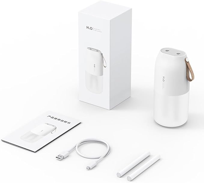 Wireless Air Humidifier Diffuser Rechargeable Double Nozzle Essential Oil Diffuser Mist Maker Humidifier Easy to Use White - Image 3