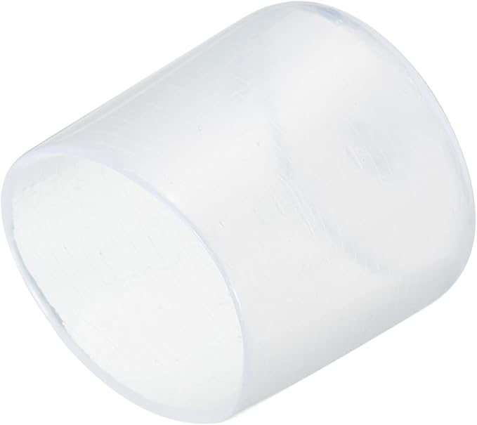 uxcell 20pcs Rubber End Caps 25mm(1") ID Vinyl PVC Round Tube Bolt Cap Cover Screw Thread Protectors Clear by uxcell
