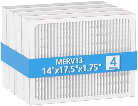14 x 17.5 x1.75 MERV 13 Replacement Dehumidifier Filter Compatible with Honeywell DR90 & DR120 Dehumidifiers (50070171-002) 4 Pack by Cooyafan